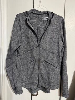 Brooks Gray Zip-Up Utility Jacket